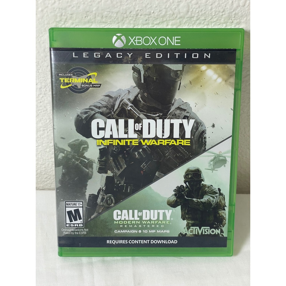 Activision Call of Duty‎ Infinite Warfare Xbox One Size Green Excellent Legacy